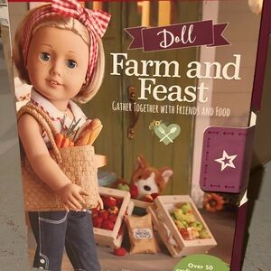 American Girl Farm & Feast book and activity kit w/ stickers & doll oven mitt